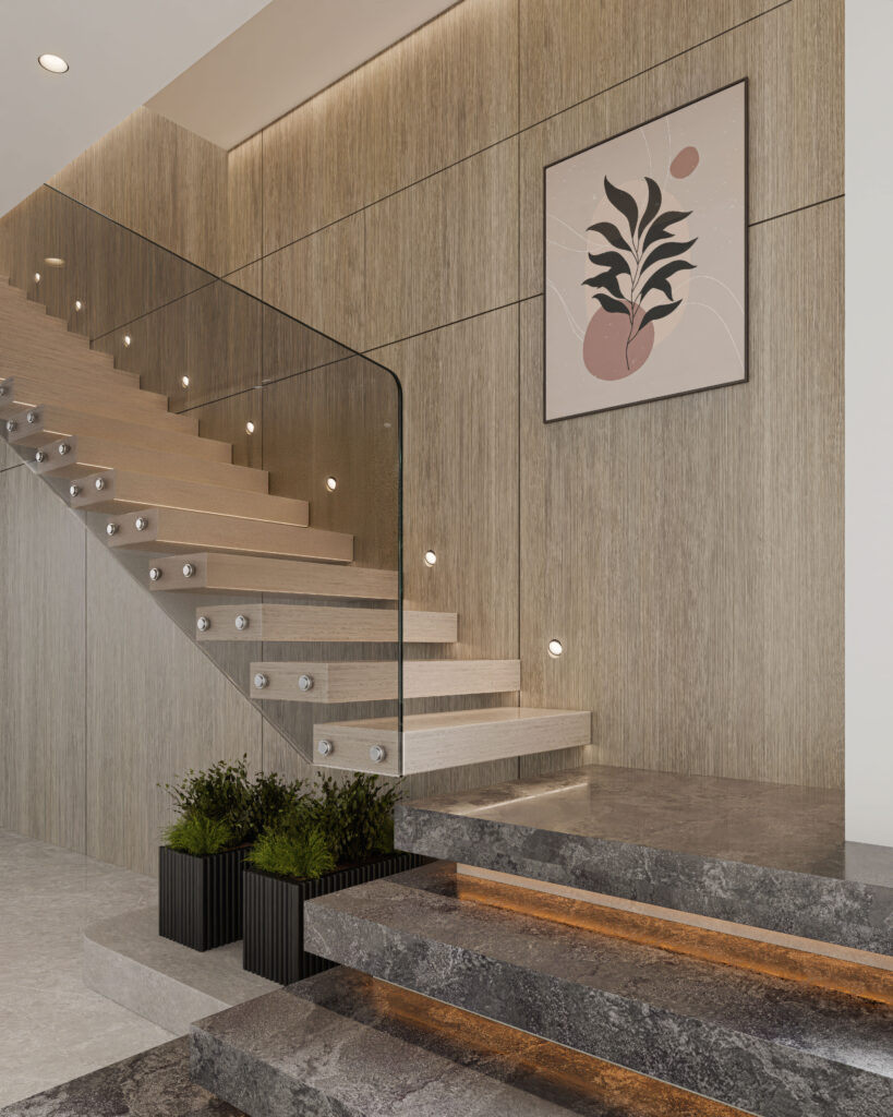 Types of staircase - Floating Staircase