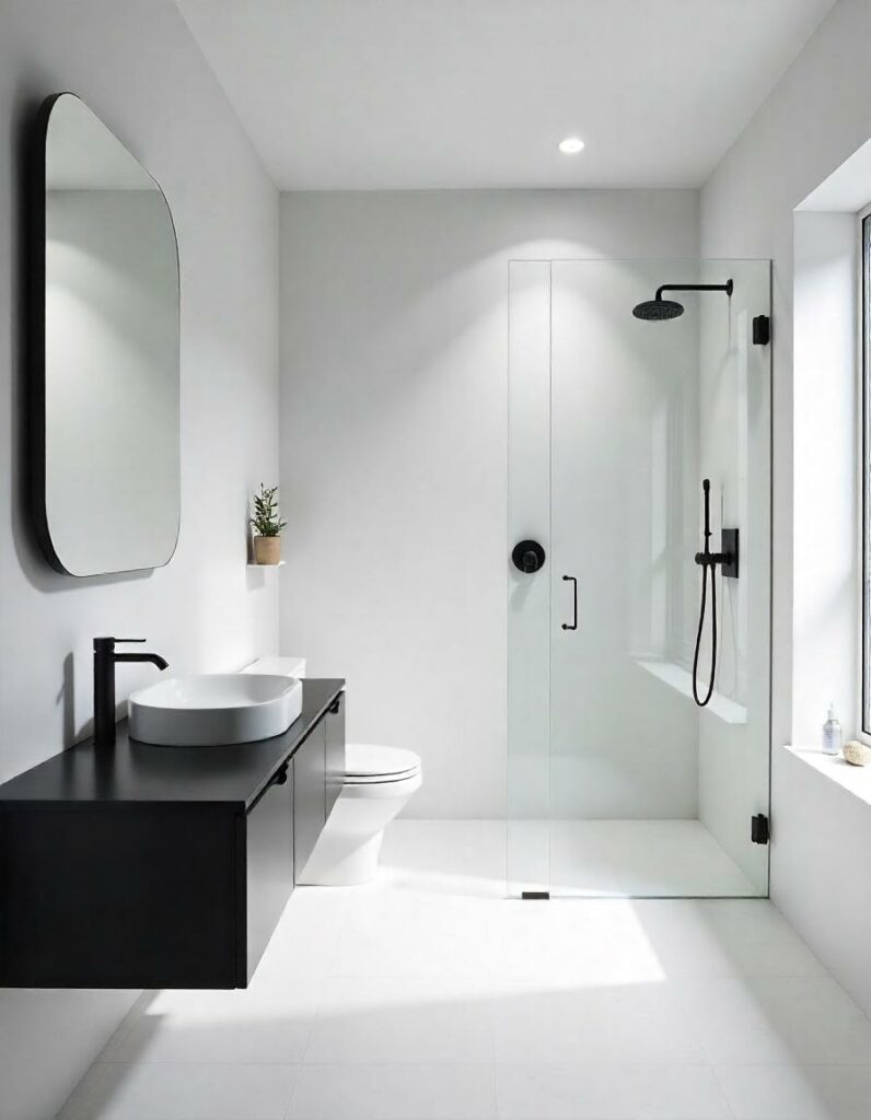 minimalist modern bathroom