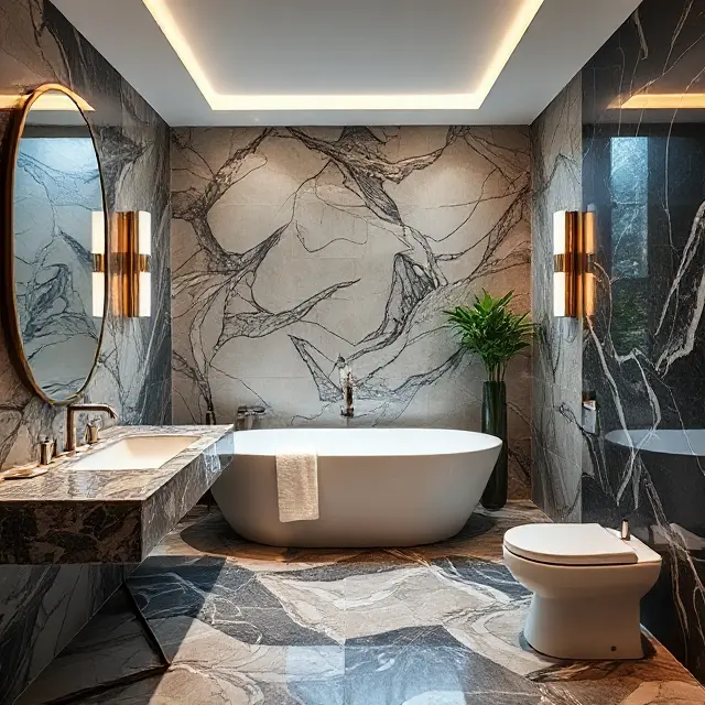 luxurious bathroom design