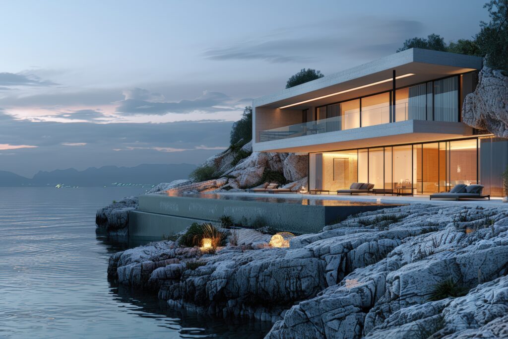 Coastal modern homes by Nexa Homes.